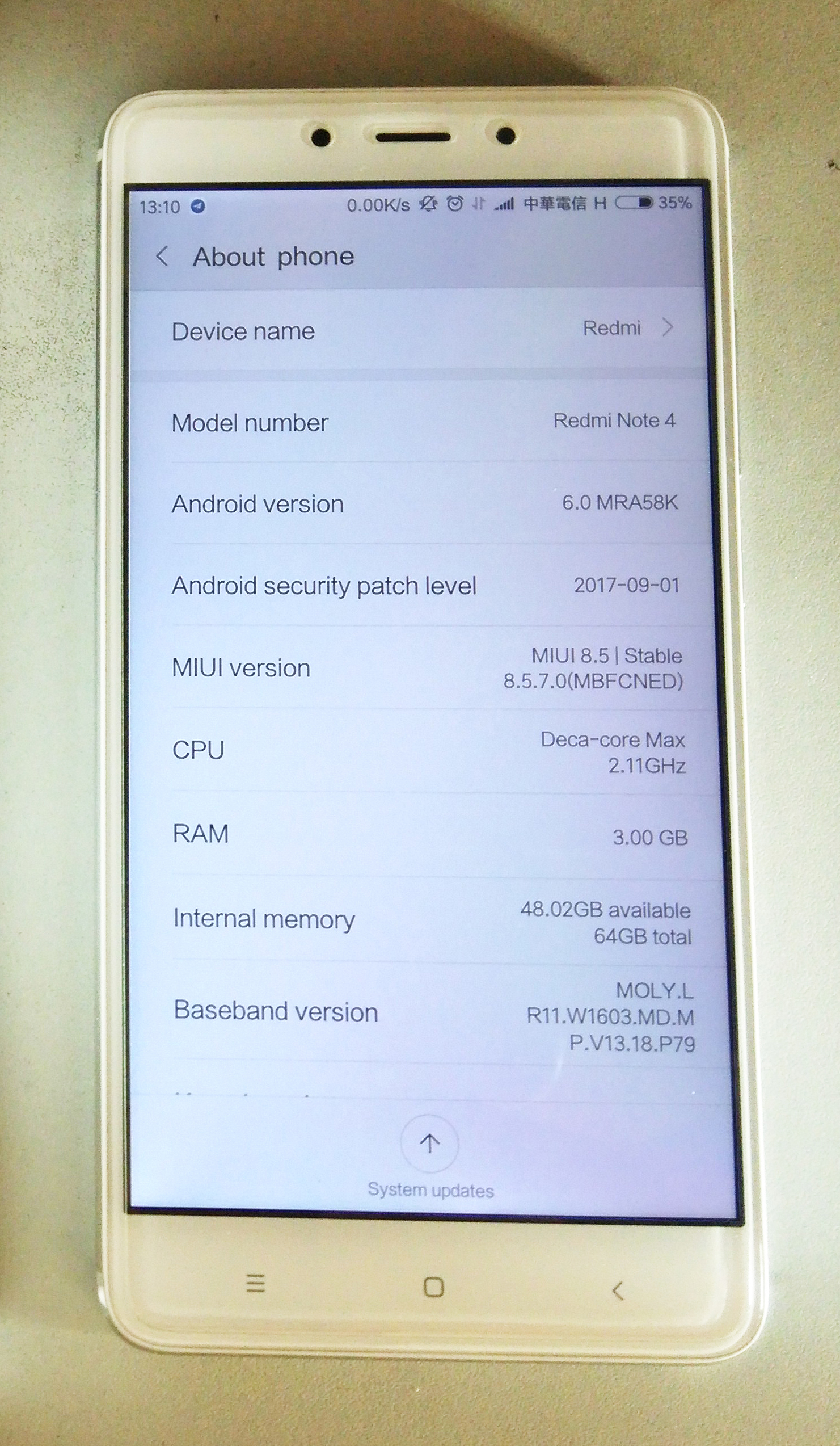 xiaomi redmi note 4x
